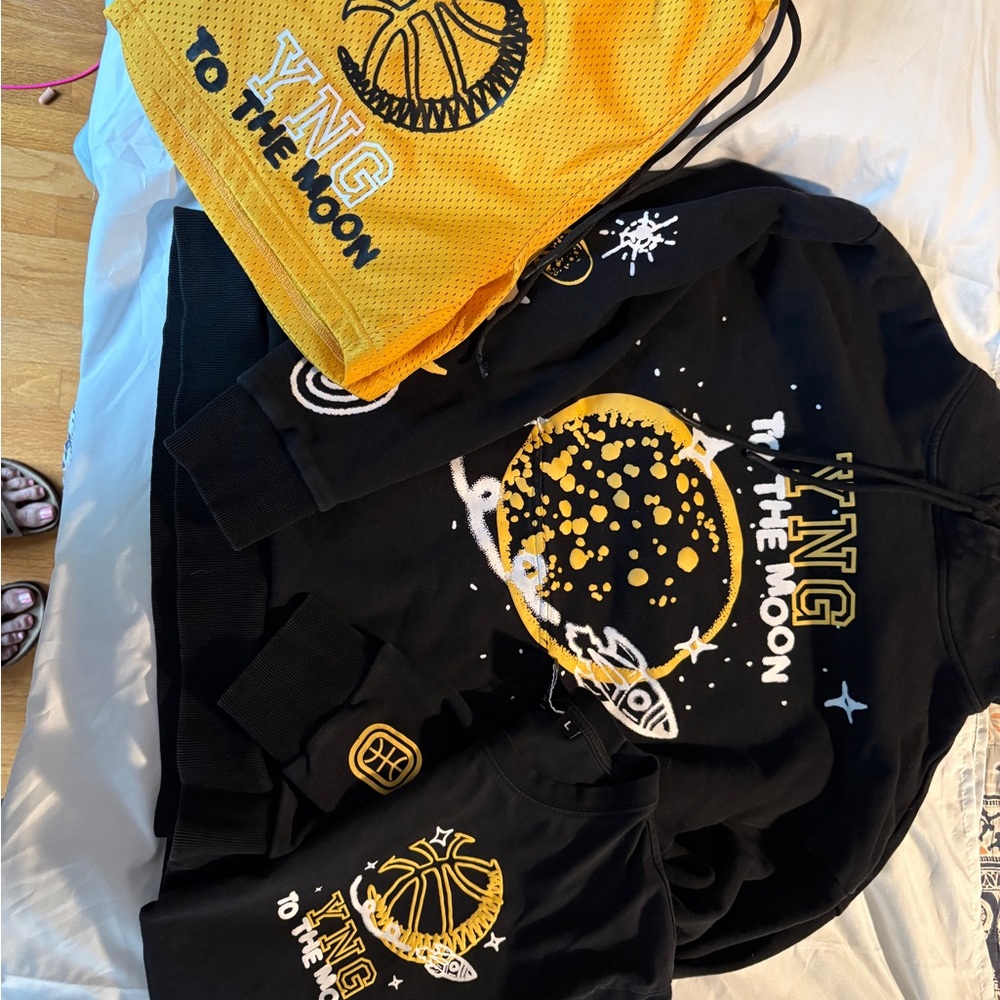 Men’s or teen Overtime t shirt, shorts and hoodie. Basketball